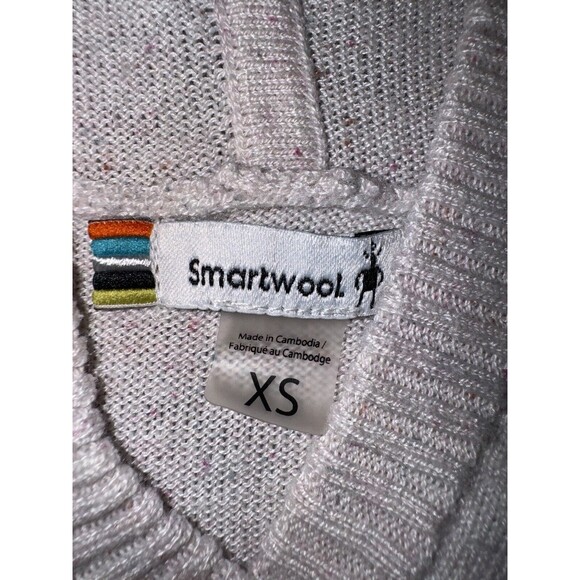 Smartwool Shadow Pine Hoodie Sweater Rainbow Donegal Size XS Merino Wool Blend - Picture 4 of 10